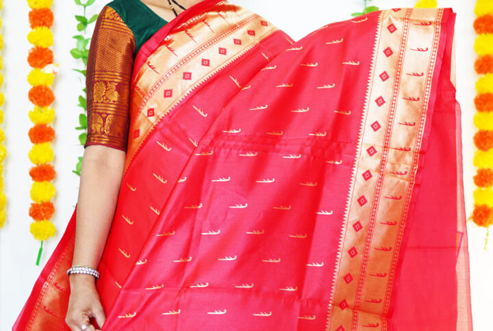 paithani chanderi silksaree