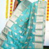 Light Green Chanderi Silk Traditional Saree with Blouse ( cs16 )