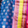 Soft Banarasi Silk Saree With Kanchi Boaders With Contrast Blouse Cs1321